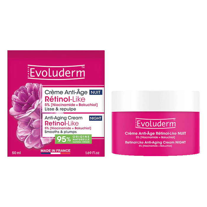 Крем Evoluderm (Еволюдерм) для обличчя антивіковий нічний 50 мл - фото №1 Крем Evoluderm (Еволюдерм) для обличчя антивіковий нічний 50 мл