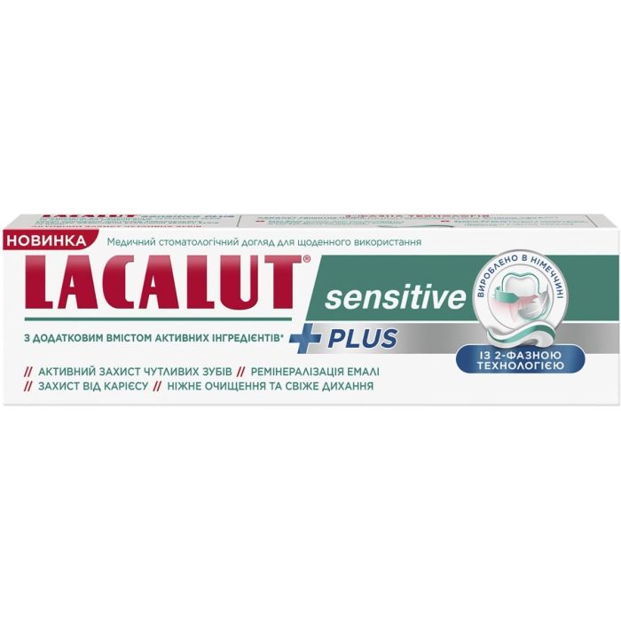 Зубная паста Lacalut (Лакалут) Sensitive+ 75 г