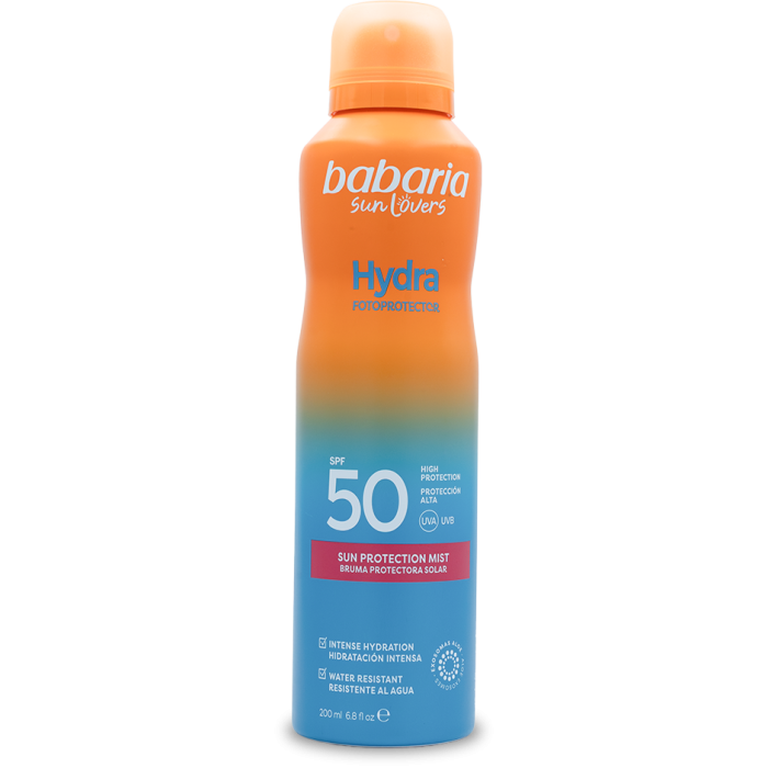 Спрей-міст Babaria (Бабарія) для тіла сонцезахисний зволожуючий SPF 50 200 мл