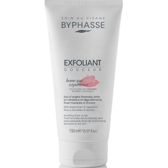 Скраб Byphasse (Бифас) Home Spa Experience успокаивающий для лица для чувствительной и сухой кожи 150 мл