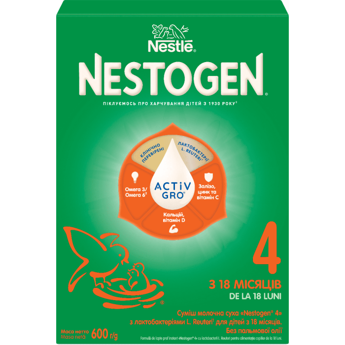 Смесь молочная Nestle Nestogen-4 (с 18 месяцев) 600 г