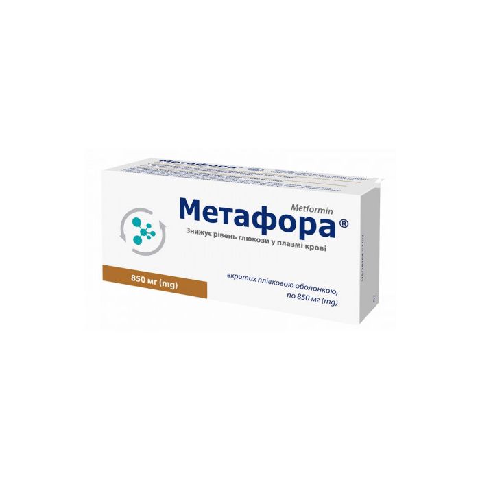 Метафора 850 мг таблетки №60