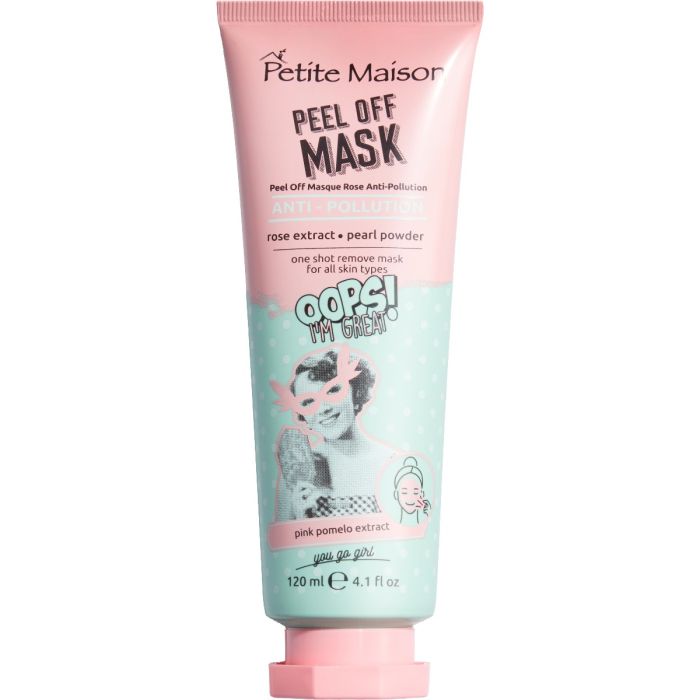 Маска-пленка Petite Maison (Петит Мезон) для лица очищающая розовая с пудрой жемчуга 120 мл