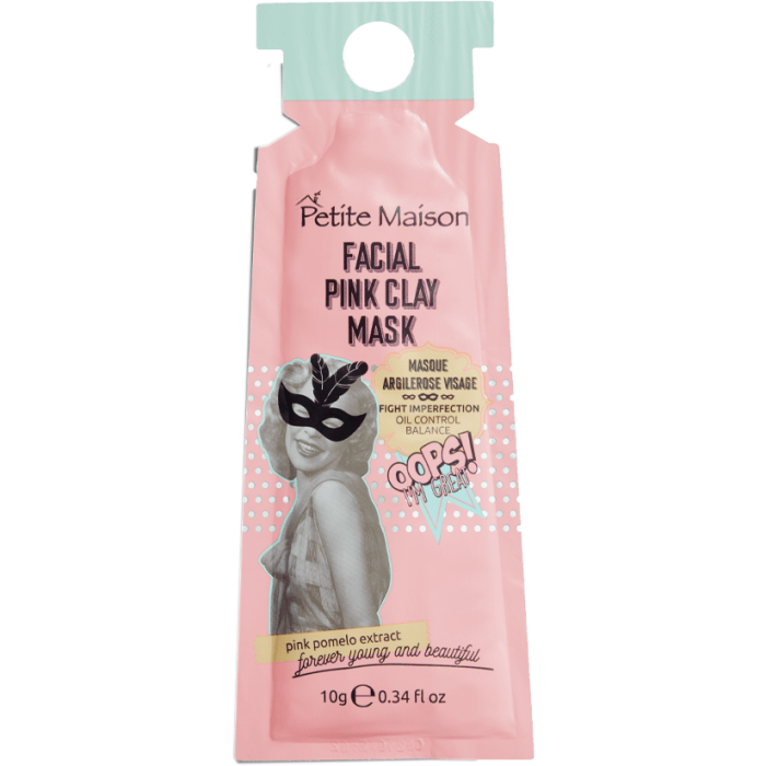 Маска Petite Maison (Петіт Мезон) для обличчя очищуюча з рожевої глини 10 г