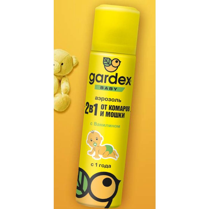 Аерозоль Gardex Baby для дітей від комарів і мошок 80 мл