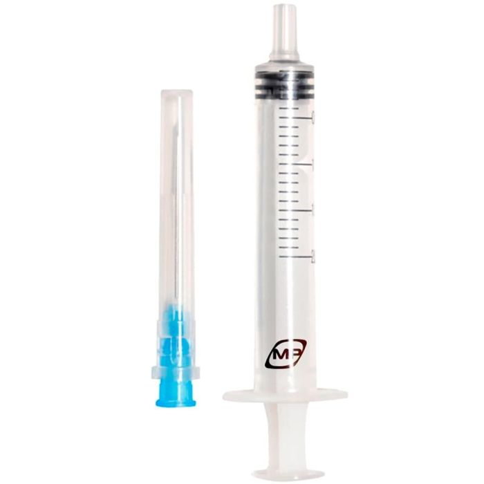 Шприц MedPlast трикомпонентний стерильний з голкою 23G (0,6 х 32 мм) 2 мл №1