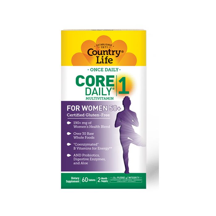 Вітаміни Country Life Core Daily мультивітаміни для жінок 50+ таблетки №60