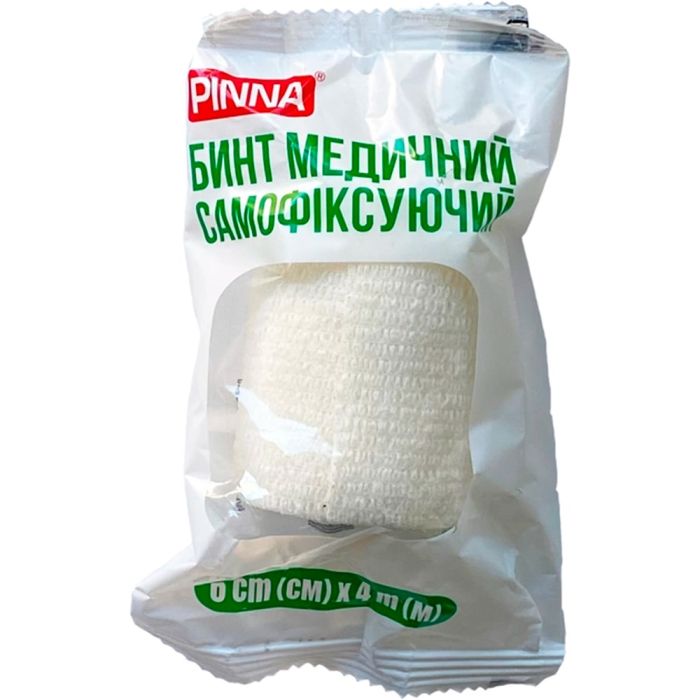 Бинт медичний Pinna (Пінна) самофіксуючий 6 см х 4 м №1