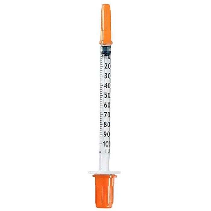 Шприц MedPlast (Медпласт) U-100 трехкомпонентный с иглой 30G (0,3 х 8 мм) 1 мл
