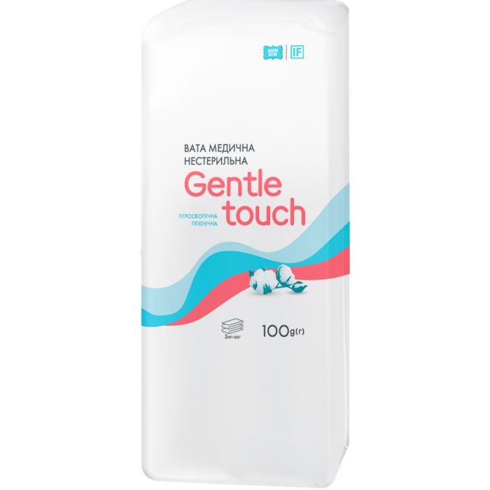 Вата Gentle touch зіг-заг, нестерильна, 100 г