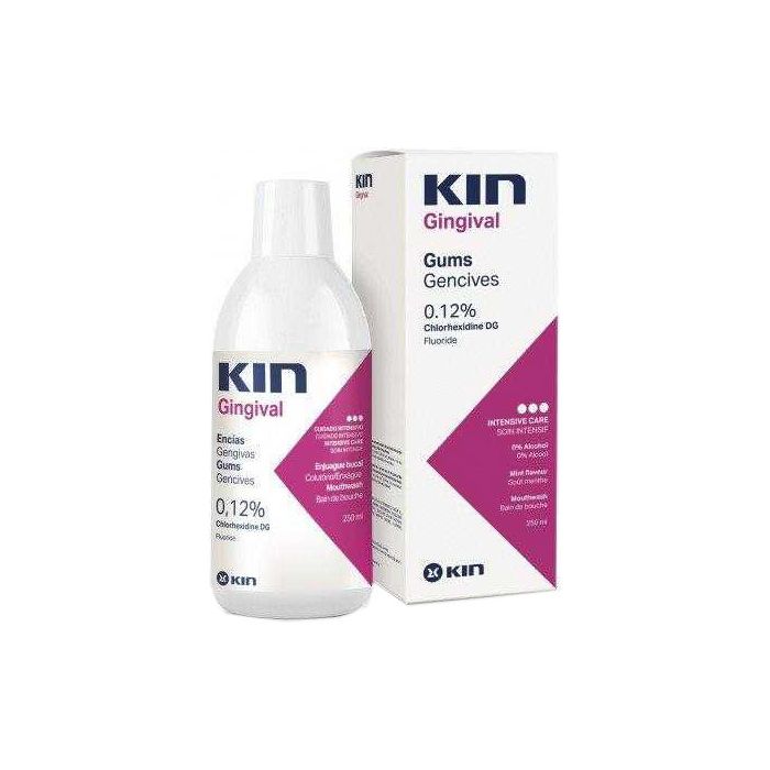 Ополаскиватель Кин (Kin) Gingival для ротовой полости против зубного налета с хлоргексидином 0,12% 250 мл