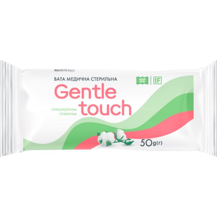 Вата Gentle touch ролик, стерильная, 50 г