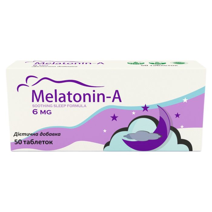 Мелатонін-А 6 мг таблетки №50