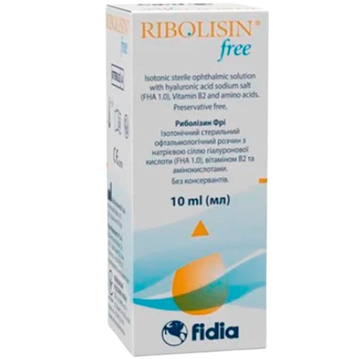 Риболизин Фри (Ribolisin Free) стерильный офтальмологический раствор 10 мл - фото №1 Риболизин Фри (Ribolisin Free) стерильный офтальмологический раствор 10 мл