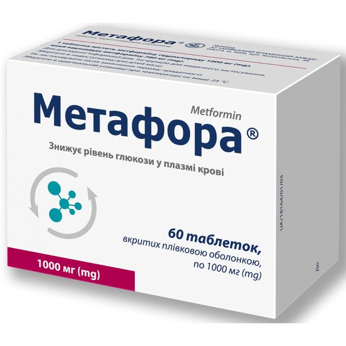 Метафора 1000 мг таблетки №60
