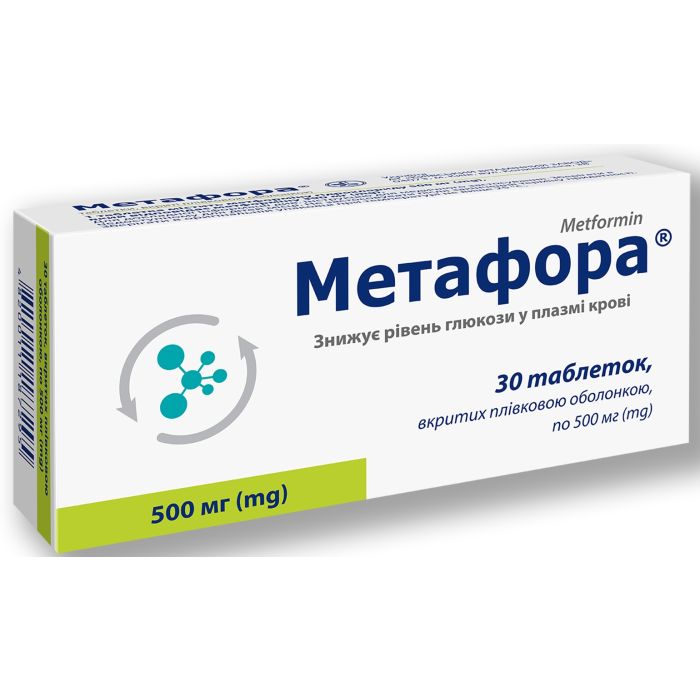 Метафора 500 мг таблетки №30