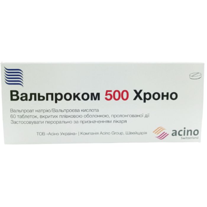 Вальпроком Хроно 500 мг таблетки №60