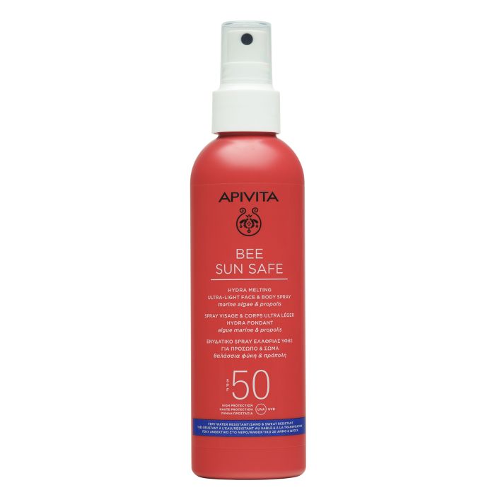 Спрей  Apivita Bee Sun Safe солнцезащитный для лица и тела SPF50 200 мл