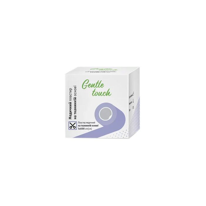 Пластир Gentle touch (Джентл тач) медичний на тканинній основі 5 см х 500 см - фото №1 Пластир Gentle touch (Джентл тач) медичний на тканинній основі 5 см х 500 см