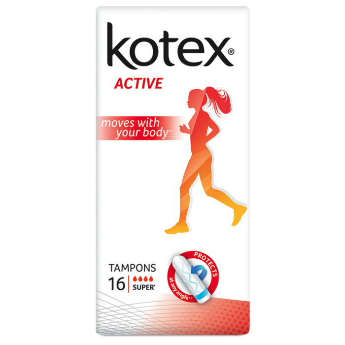 Тампоны Kotex Active Super 16 шт - фото №1 Тампоны Kotex Active Super 16 шт