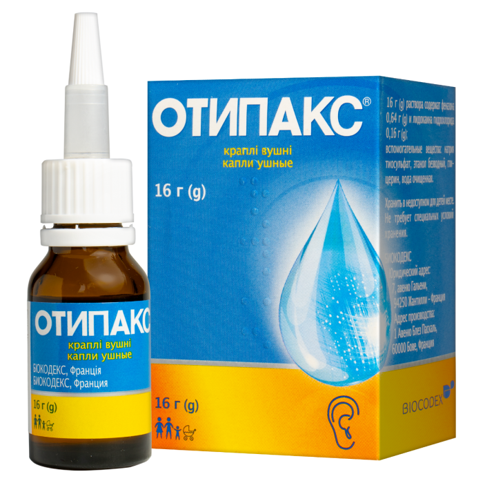 Отипакс капли ушные 16 г