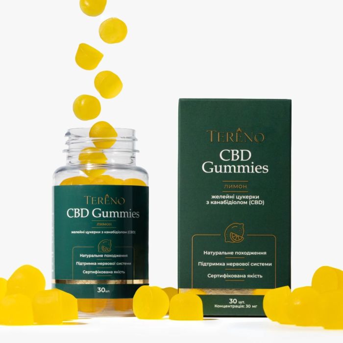 CBD Tereno зі смаком лимону желейні цукерки №30
