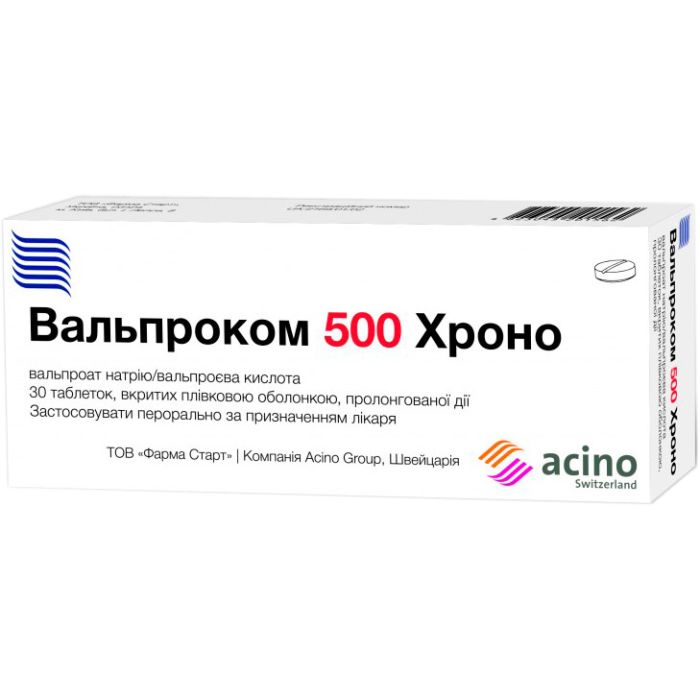 Вальпроком 500 Хроно таблетки №30