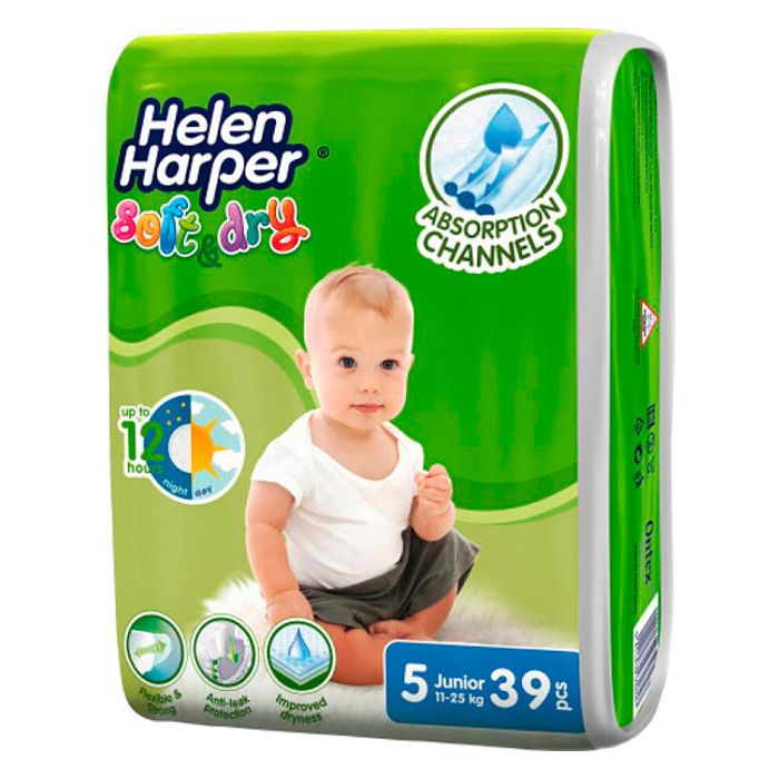 Підгузки Helen Harper Ultra Soft&Dry Junior, р.5 (11-25кг), 39 шт.