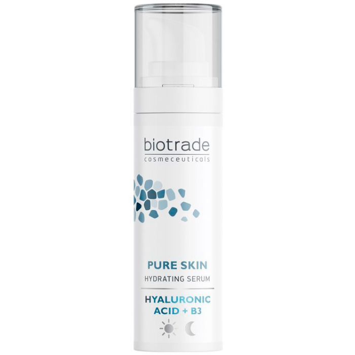 Сыворотка Biotrade (Биотрейд) Pure Skin с гиалуроновой кислотой и ниацинамидом для интенсивного увлажнения кожи, 30 мл