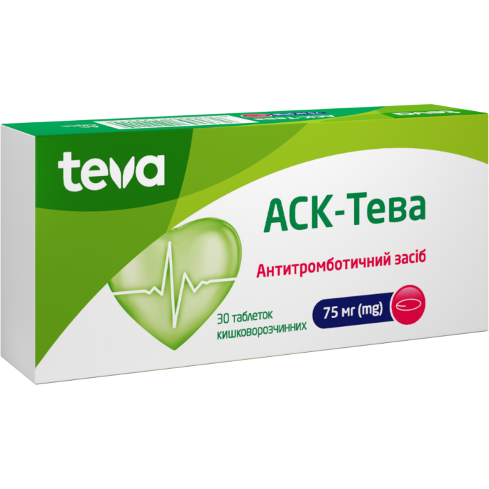 АСК-Тева 75 мг таблетки №30
