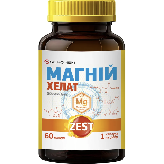 Zest (Зест) Магний Хелат капсулы №60