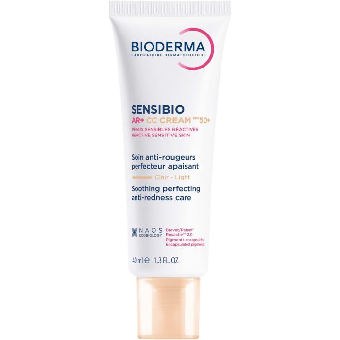 Крем Bioderma (Биодерма) Sensibio AR+ CC SPF 50+ тон светлый 40 мл