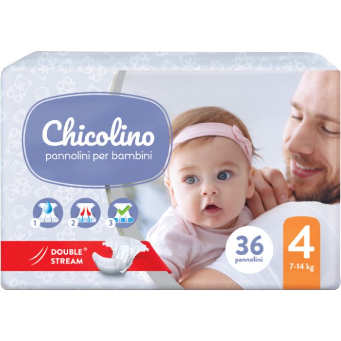 Подгузники детские Chicolino 4 (7-14 кг) 36 шт.