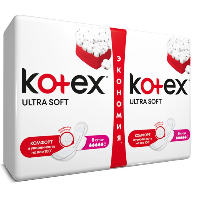Прокладки Kotex Ultra Dry& Soft Super 16 шт