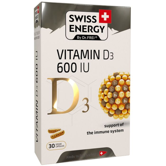Swiss Energy (Свісс Енерджі) Vitamin D3 600 МО капсули №30