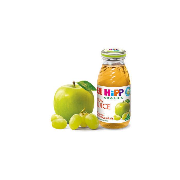 Сік Hipp 8030 яблучно-виноградний (з 4 місяців) 0,2 л