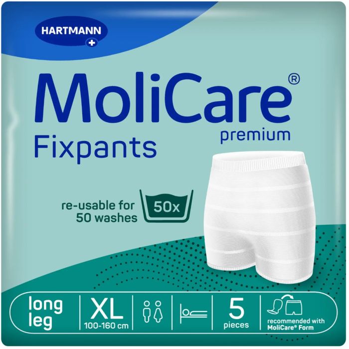 Штанці сітчасті MoliCare Premium Fixpants для фіксації прокладок, подовжені, р.XL №5