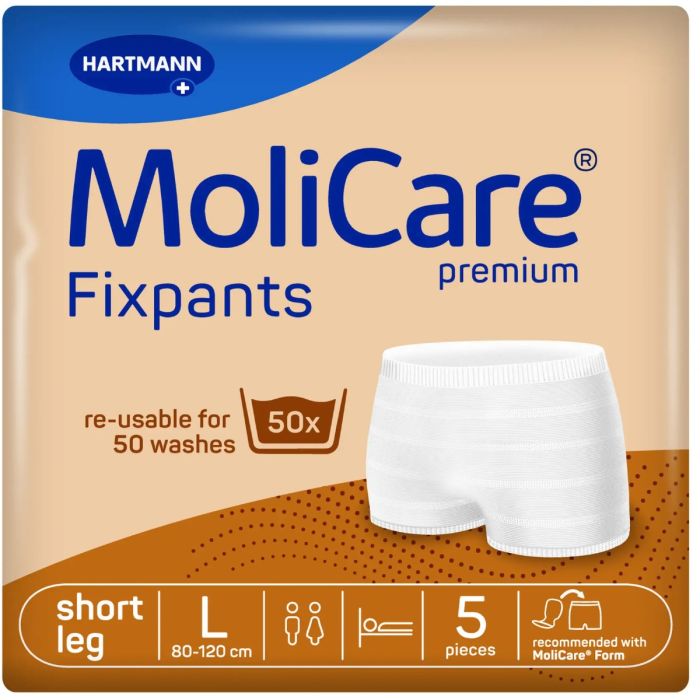 Штанці сітчасті MoliCare Premium Fixpants для фіксації прокладок, короткі, р.L №5