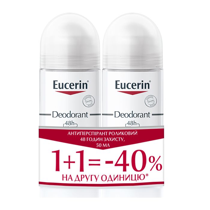 Антиперспирант Eucerin (Юцерин) Дуэт роликовый 48 ч защиты 50 мл