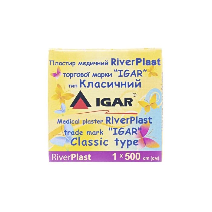 Пластырь медицинский Igar RiverPlast тип Классический на тканевой основе 1 см х 500 см, 1 шт.