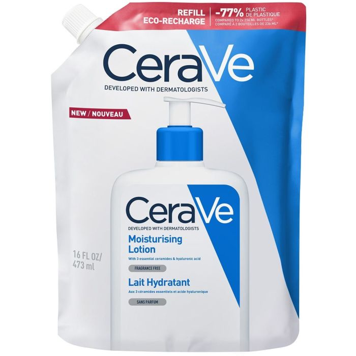 Молочко CeraVe (Сераве) зволожувальне для сухої шкіри обличчя і тіла 473 мл (рефіл) - фото №1 Молочко CeraVe (Сераве) зволожувальне для сухої шкіри обличчя і тіла 473 мл (рефіл)