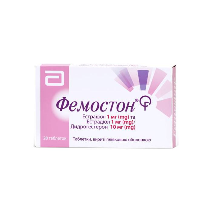 Фемостон 1 мг + 10 мг таблетки №28 - фото №1 Фемостон 1 мг + 10 мг таблетки №28