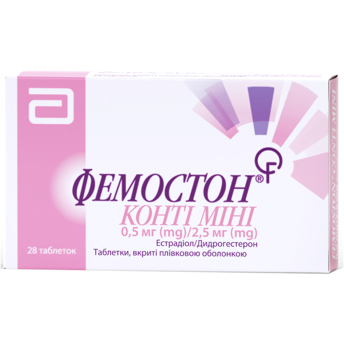 Фемостон Конті Міні 0,5 мг/2,5 мг таблетки №28