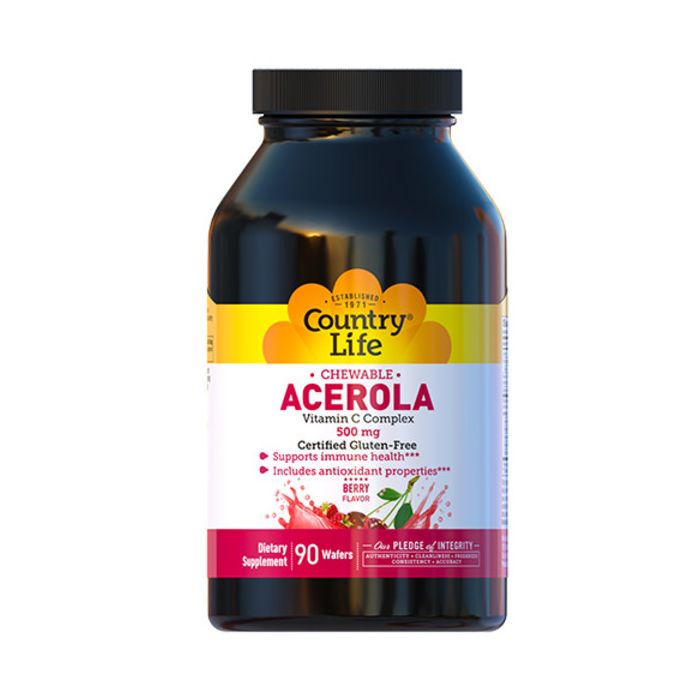 Вітаміни Country Life Acerola Vitamin C 500 мг таблетки №90