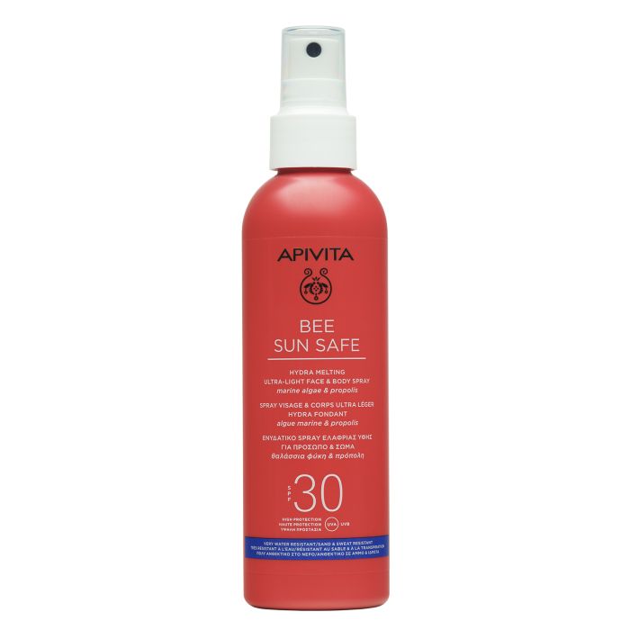 Спрей Apivita Bee Sun Safe сонцезахисний для обличчя і тіла SPF30 200 мл