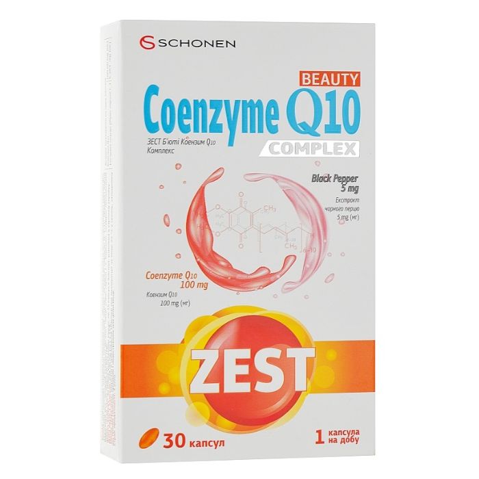Zest (Зест) Beauty Coenzyme Q10 (Б'юті Коензим Q10) капсули №30