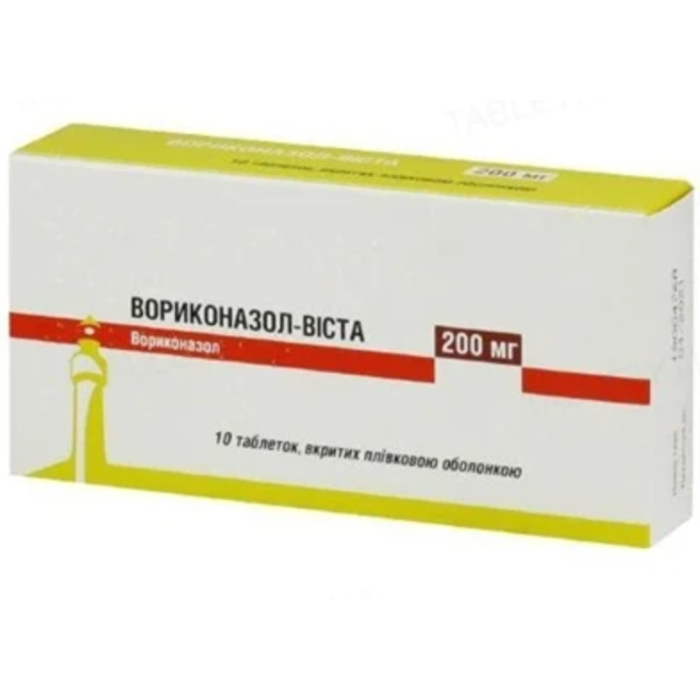 Воріконазол-Віста 200 мг таблетки №10