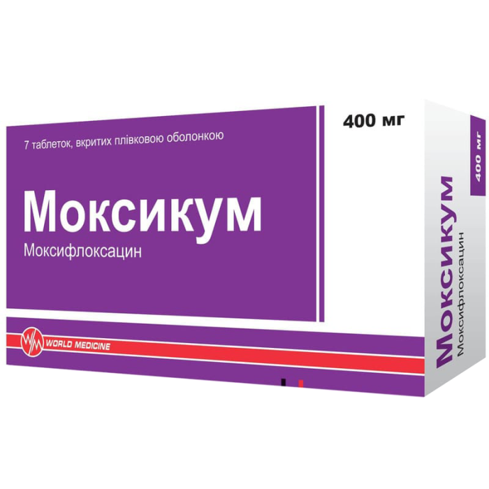 Моксикум 400 мг таблетки №7