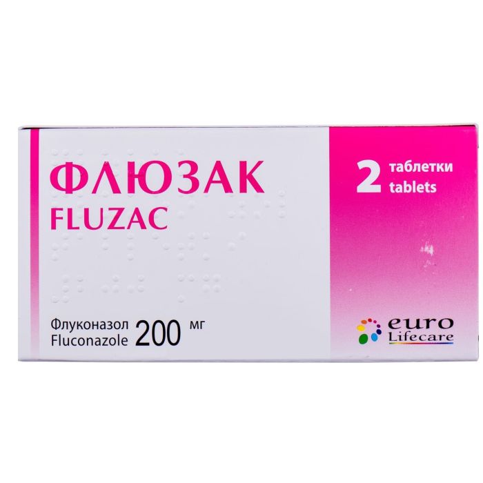 Флюзак 200 мг таблетки №2