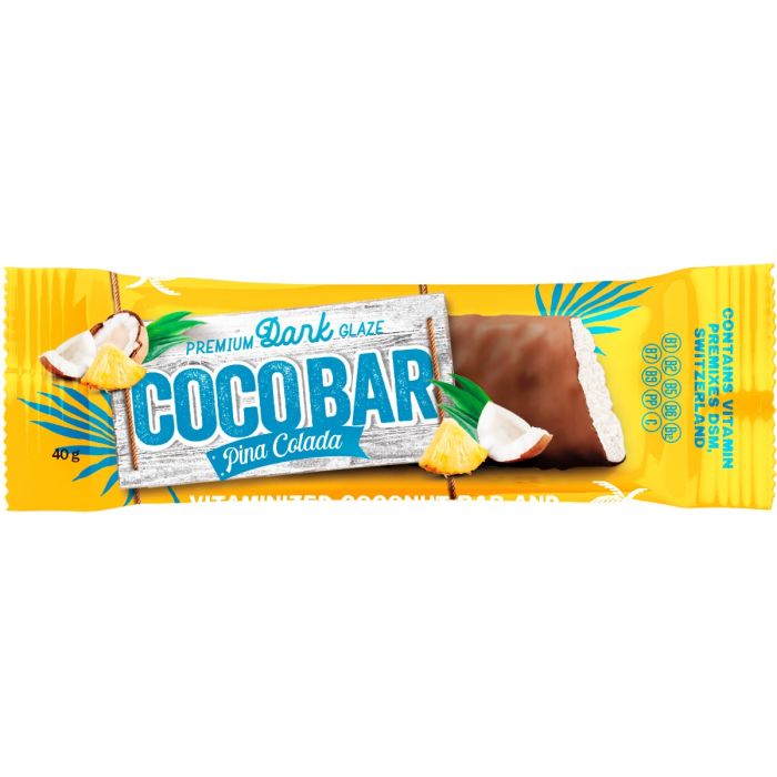 Добавка дієтична Coco Bar з ароматом Pina Сolada в шоколадній глазурі 40 г
